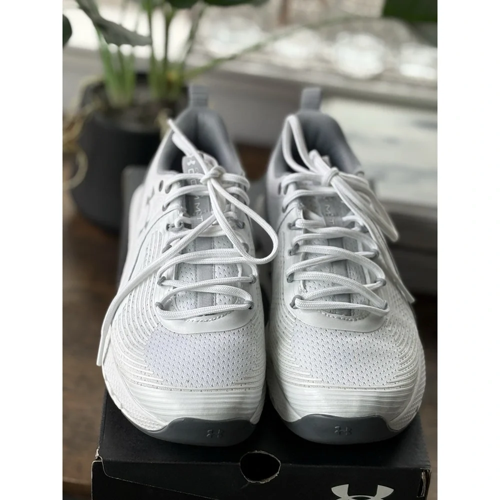 Under Armour Charged Commit TR 3 White Mod Grey 8.5